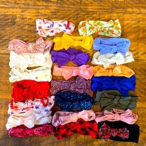 Baby Bling Bows - lot of twenty-three (23) headbands
